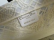 Fortok Dior Medium Dior Book Tote White D-lace Butterfly 36.5x28x16.5cm - 3