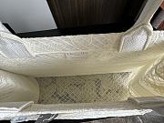 Fortok Dior Medium Dior Book Tote White D-lace Butterfly 36.5x28x16.5cm - 6