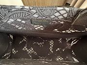 Fortok Dior Medium Dior Book Tote Black D-lace Butterfly 36.5x28x16.5cm - 4