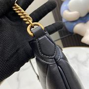 Fortok Gucci GG Marmont Small Matelassé Leather Shoulder Bag Black 777263 17x26x4cm - 4