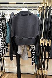 Fortok Balmain Long-sleeved Sweatshirt Black - 6