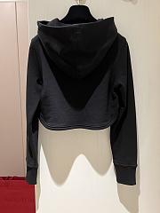 Fortok Valentino Short Sweatshirt With Gold Logo Embroidery - 2