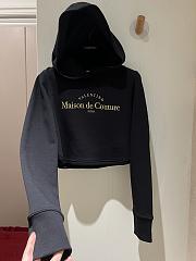 Fortok Valentino Short Sweatshirt With Gold Logo Embroidery - 4