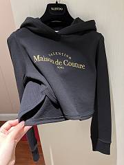 Fortok Valentino Short Sweatshirt With Gold Logo Embroidery - 6