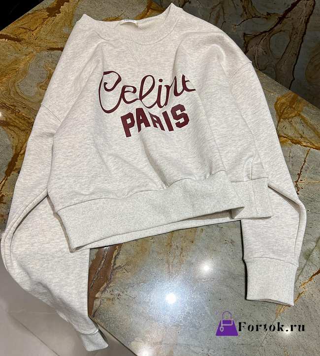 Fortok Celine Long-sleeved Sweatshirt White - 1