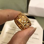 Fortok Van Cleef & Arpels Perlée Clovers Ring in Rose Gold/Gold/Silver - 5