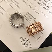 Fortok Van Cleef & Arpels Perlée Clovers Ring in Rose Gold/Gold/Silver - 4