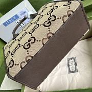 Fortok Gucci Jumbo GG Camel Tote Bag 678839 31x26x14cm - 4