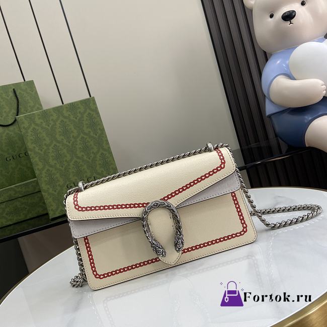 Fortok Gucci Dionysus Small Rectangular Bag With Bold Dragon Motifs 499623 25x13.5x7cm - 1