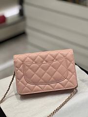 Fortok Chanel 23S Diamond Buckle Woc Bag in Pink 19x3x12cm - 5