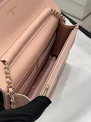 Fortok Chanel 23S Diamond Buckle Woc Bag in Pink 19x3x12cm - 4