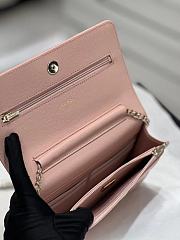 Fortok Chanel 23S Diamond Buckle Woc Bag in Pink 19x3x12cm - 3
