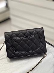 Fortok Chanel 23S Diamond Buckle Woc Bag in Black 19x3x12cm - 6
