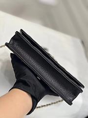 Fortok Chanel 23S Diamond Buckle Woc Bag in Black 19x3x12cm - 5