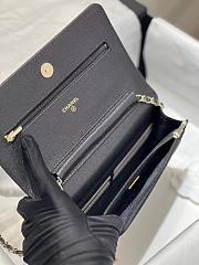 Fortok Chanel 23S Diamond Buckle Woc Bag in Black 19x3x12cm - 4