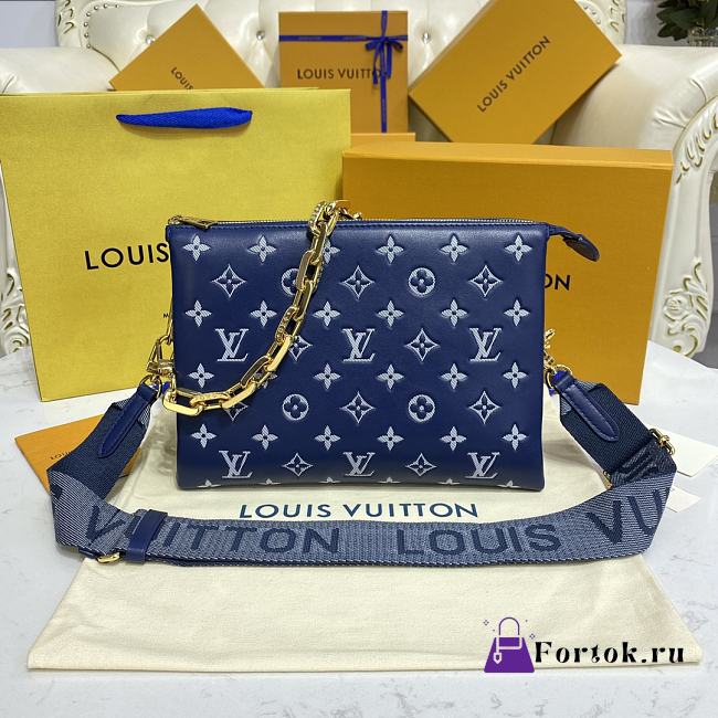 Fortok Louis Vuitton Coussin PM Bag Blue M59392 26x20x12cm - 1