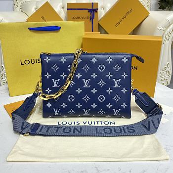 Fortok Louis Vuitton Coussin PM Bag Blue M59392 26x20x12cm