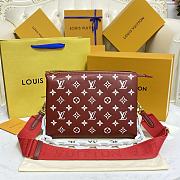 Fortok Louis Vuitton Coussin PM Bag Brown Red M20761 26x20x12cm - 1