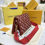 Fortok Louis Vuitton Coussin PM Bag Brown Red M20761 26x20x12cm - 4