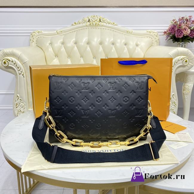 Fortok Louis Vuitton Coussin MM Bag Black M21264 34x24x12cm - 1