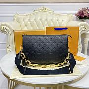 Fortok Louis Vuitton Coussin MM Bag Black M21264 34x24x12cm - 1