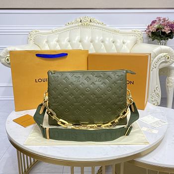 Fortok Louis Vuitton Coussin MM Bag Khakhi Green M21281 34x24x12cm