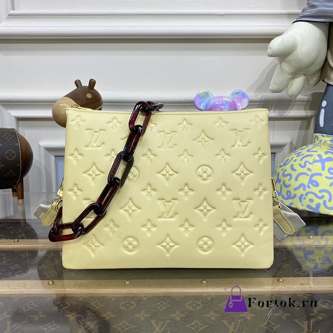 Fortok Louis Vuitton Coussin Bag Light Yellow M57790 26x20x12cm  - 1