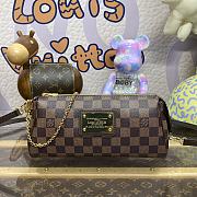 Fortok Louis Vuitton Eva Handbag Brown Grid N55214 25x4x13cm - 1