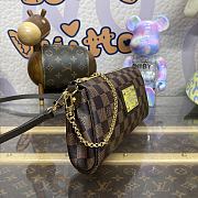 Fortok Louis Vuitton Eva Handbag Brown Grid N55214 25x4x13cm - 4