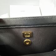 Fortok Chanel Mini Flap Bag Calfskin & Gold-tone Metal Black 19.5x12x8.5cm - 2