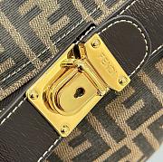 Fortok Fendi Box Bag Brown 0157 26x15x19cm - 5