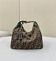 Fortok Fendi Box Bag Brown 0157 26x15x19cm - 3