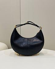 Fortok Fendi Fendigraphy Bag in Black 80059 29x24.5x10cm - 1