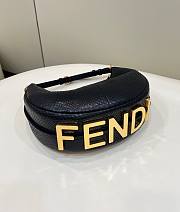 Fortok Fendi Fendigraphy Bag in Black 80059 29x24.5x10cm - 5