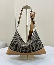 Fortok Fendi After Crossbody Bag Brown 8631 33.5x23cm  - 6