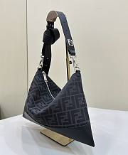Fortok Fendi After Crossbody Bag Black 8631 33.5x23cm  - 4