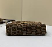 Fortok Fendi Zucca Mama Baguette Tobacco Bag Brown 8329F 34×9×26cm - 6
