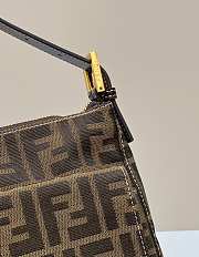Fortok Fendi Zucca Mama Baguette Tobacco Bag Brown 8329F 34×9×26cm - 2