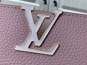 Fortok Louis Vuitton Capucines Bag Monogram Flower Chain Pink M48865 27x18x9cm - 6