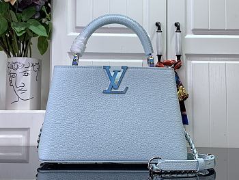 Fortok Louis Vuitton Ski Capucines Bag Blue M23289 27x18x9cm