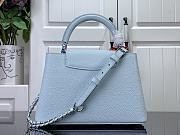 Fortok Louis Vuitton Ski Capucines Bag Blue M23289 27x18x9cm - 3