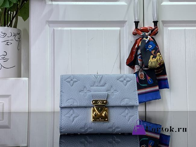 Fortok Louis Vuitton Pochette Metis Compact Wallet Blue M82926 11.5x8.5x4cm - 1