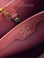 Fortok Louis Vuitton Capucines BB Bag Burgundy M25128 27x18x9cm - 6