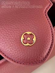 Fortok Louis Vuitton Capucines BB Bag Burgundy M25128 27x18x9cm - 5