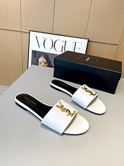 Fortok Saint Laurent Slides White - 5