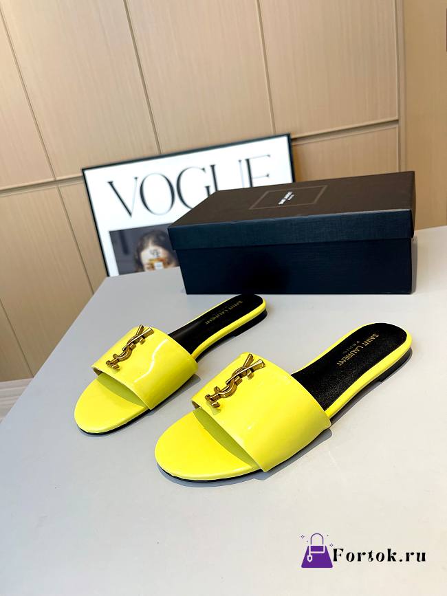 Fortok Saint Laurent Slides Yellow - 1