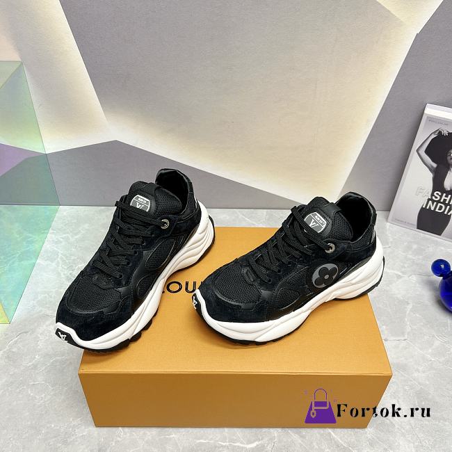 Fortok Louis Vuitton Run 55 Sneakers Black - 1