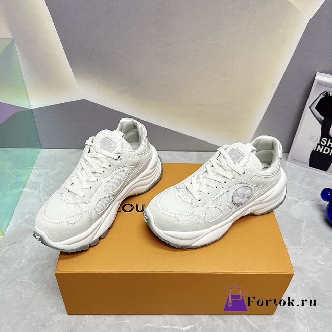 Fortok Louis Vuitton Run 55 Sneakers White - 1