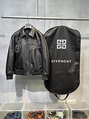 Fortok Givenchy Logo-Embellished Studded Leather Jacket - 3
