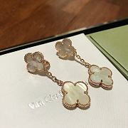 Fortok Van Cleef&Arpels Double Four-leaf Clover Earrings Gold/Gold Rose/Silver - 4
